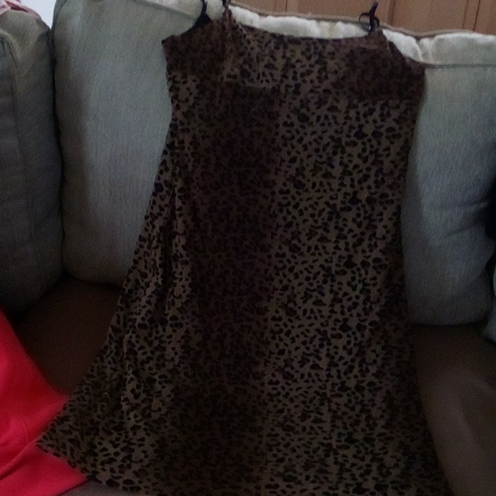Cheetah dress sizem